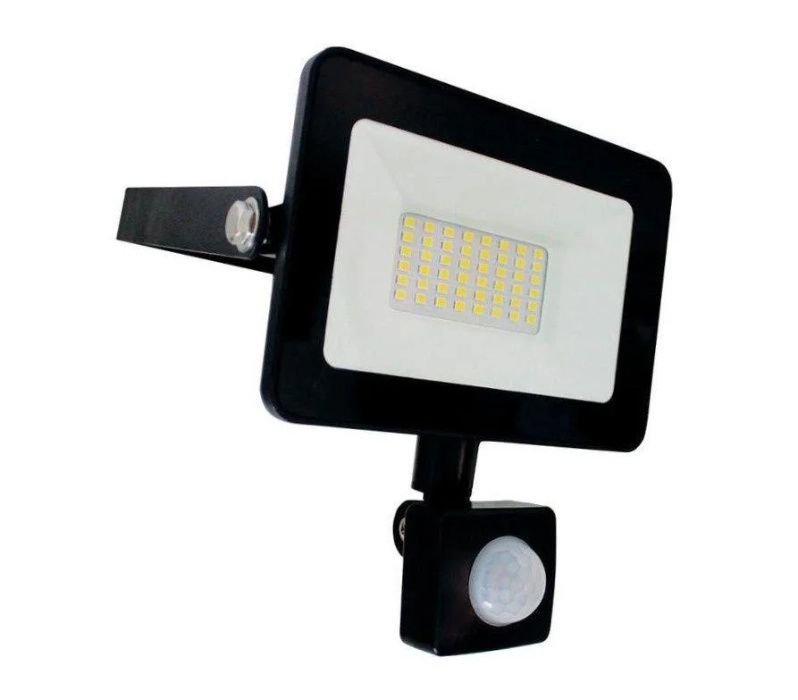 LED прожектор уличный 10,30,50Вт 90Лм/Вт с датчиком движения и света