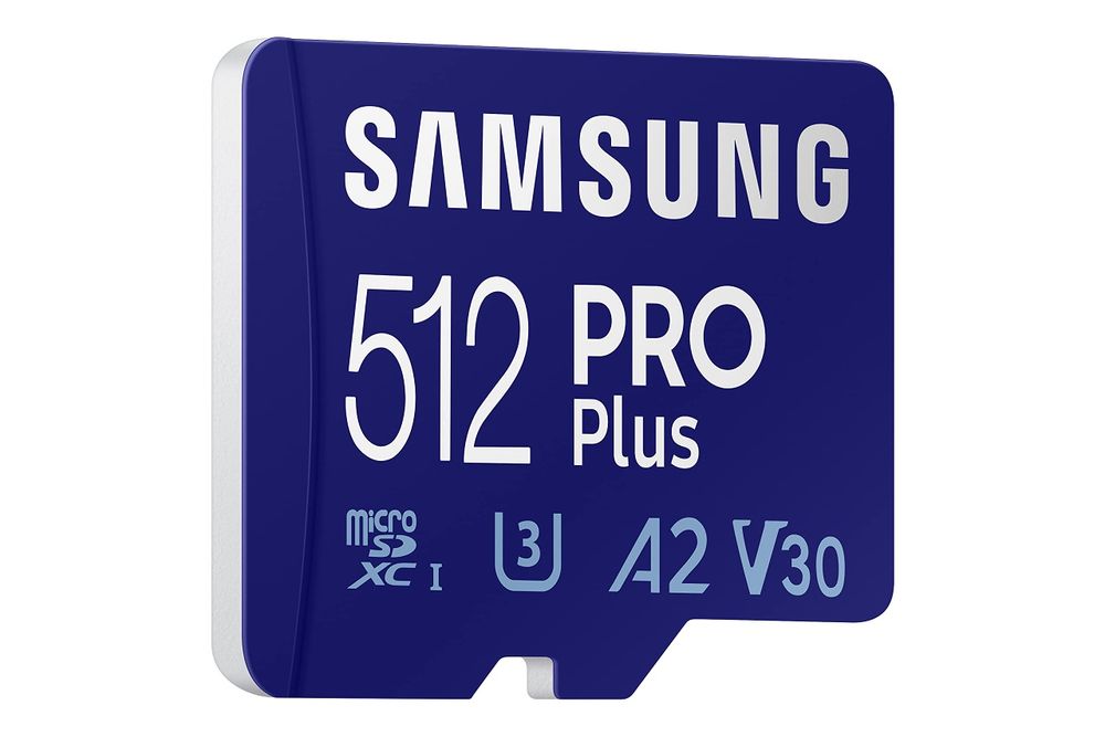 Samsung PRO Plus microSDXC объемом 512GB
SD
ГБ