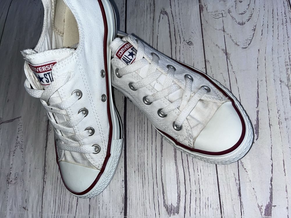 Niskie converse conversy r.36,5 wkł.23,5cm białe