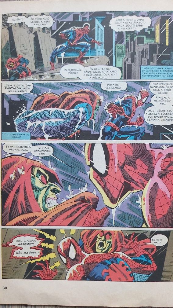 Ретро комікс 1998 людина павук угорською