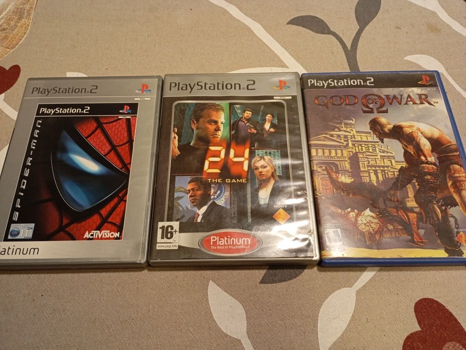 Spiderman, 24H e God of war Ps2