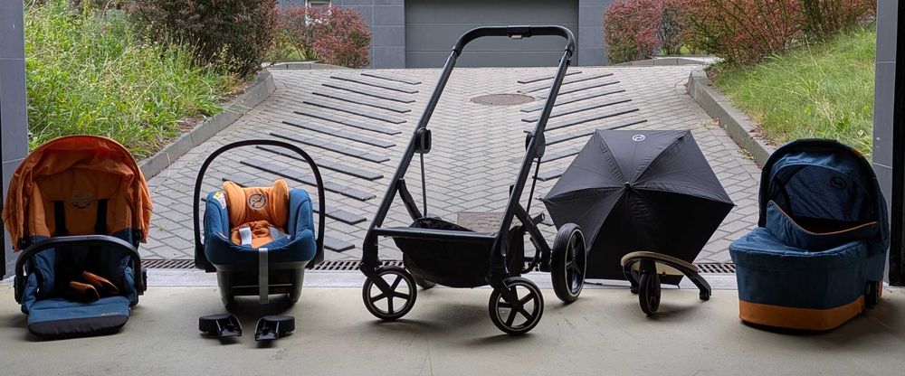 Wózek CYBEX Balios S Tropical Blue + Dostawka i Parasolka G R A T I S