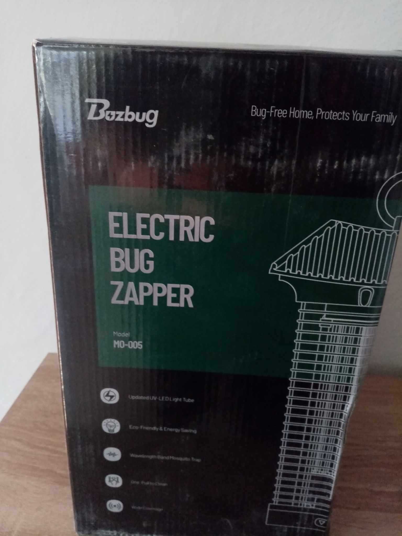 Elektryczna Pułapka Łapacz owadów LED Buzbug