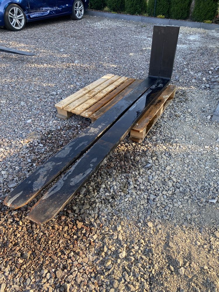 Widły 2.4m długie wózek widłowy ładowarka Linde Jcb Manitou 51cm