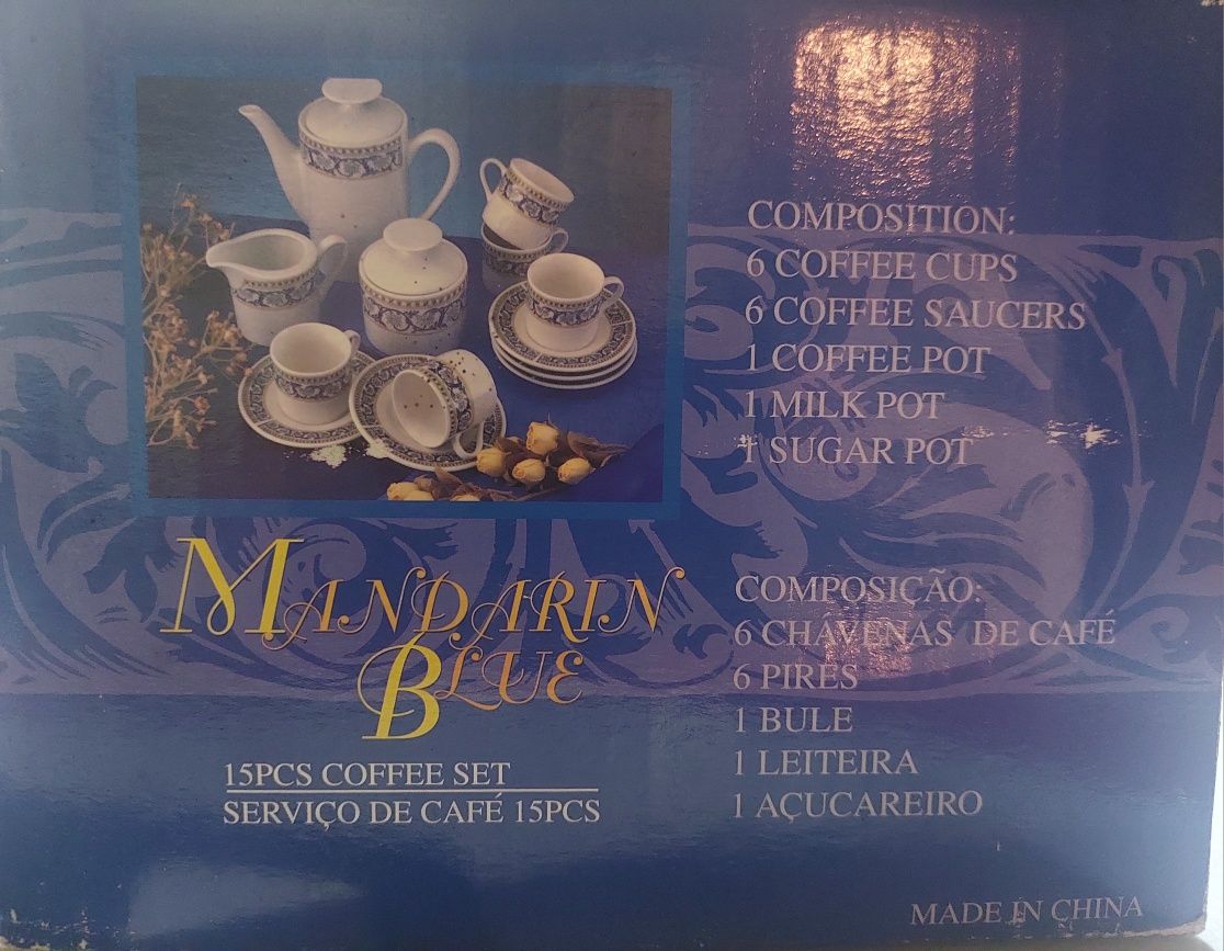 Conjunto 15 peças café vintage