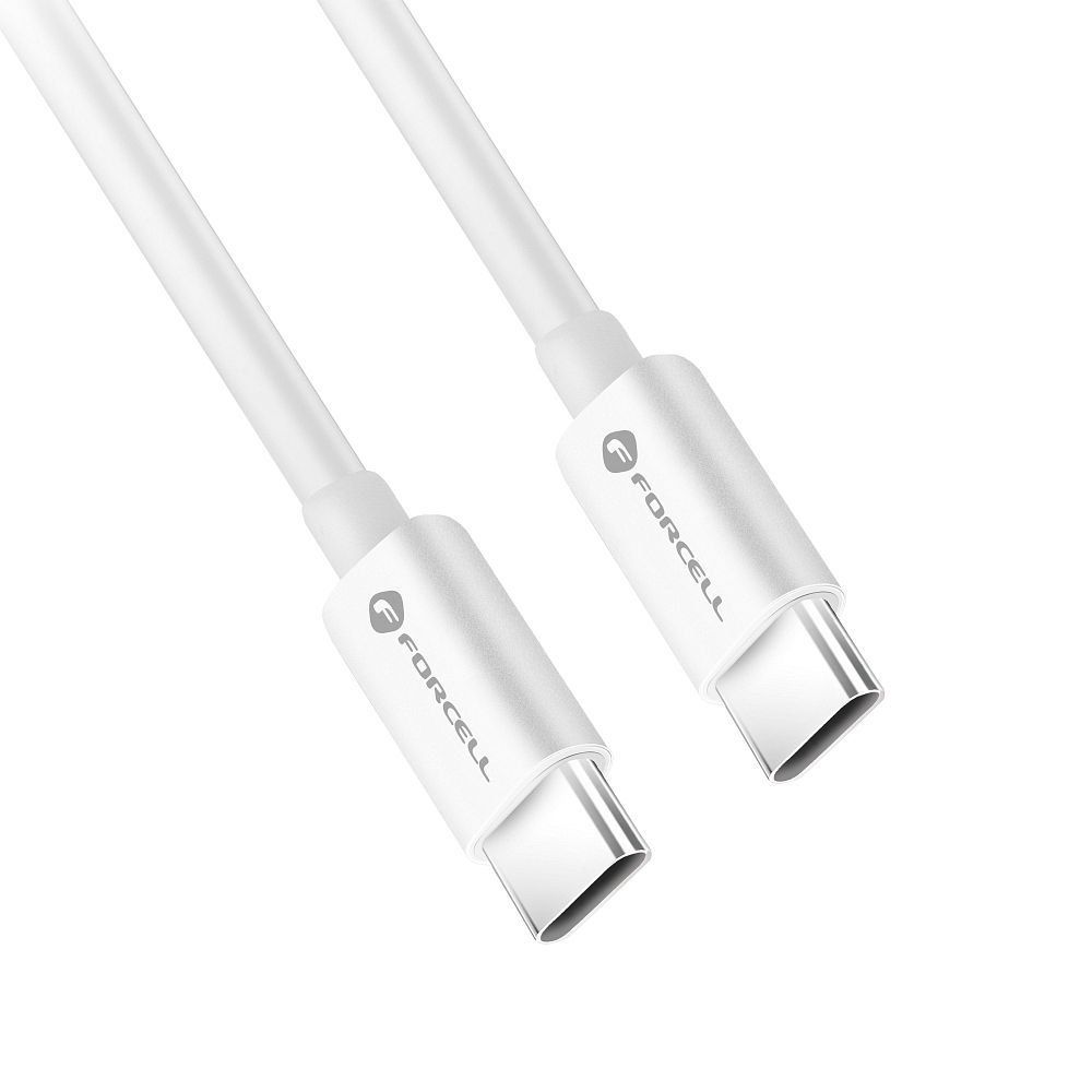 FORCELL F-ENERGY C338 kabel Typ C do Typ C PD QC4.0 3A 60W 3 m biały