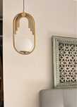 Glamur -  lampa  wisząca biała ZANETTI D15