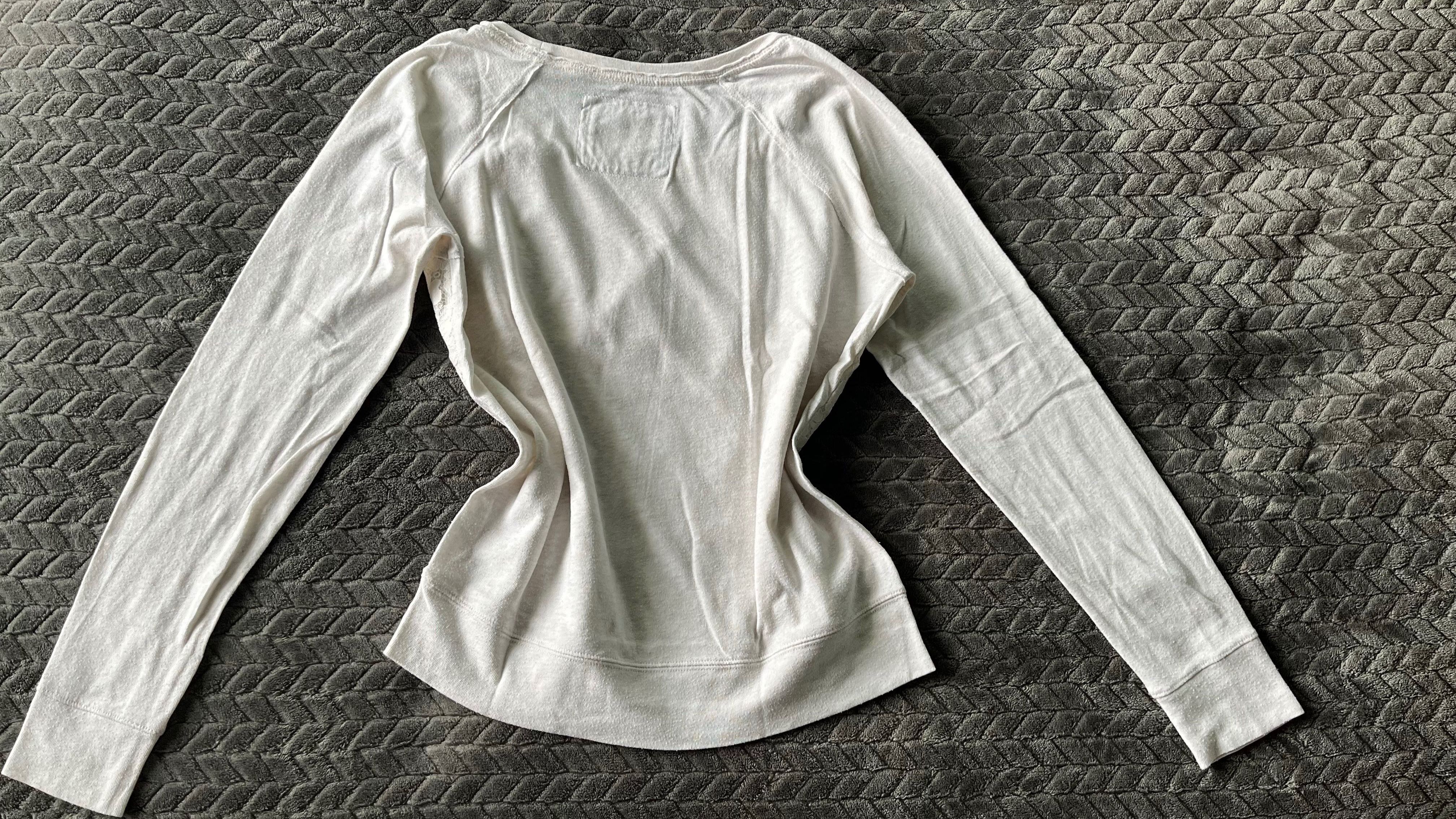 Abercrombie & Fitch M 38 beżowa bluza z koronką 
#abercrombieandfitch