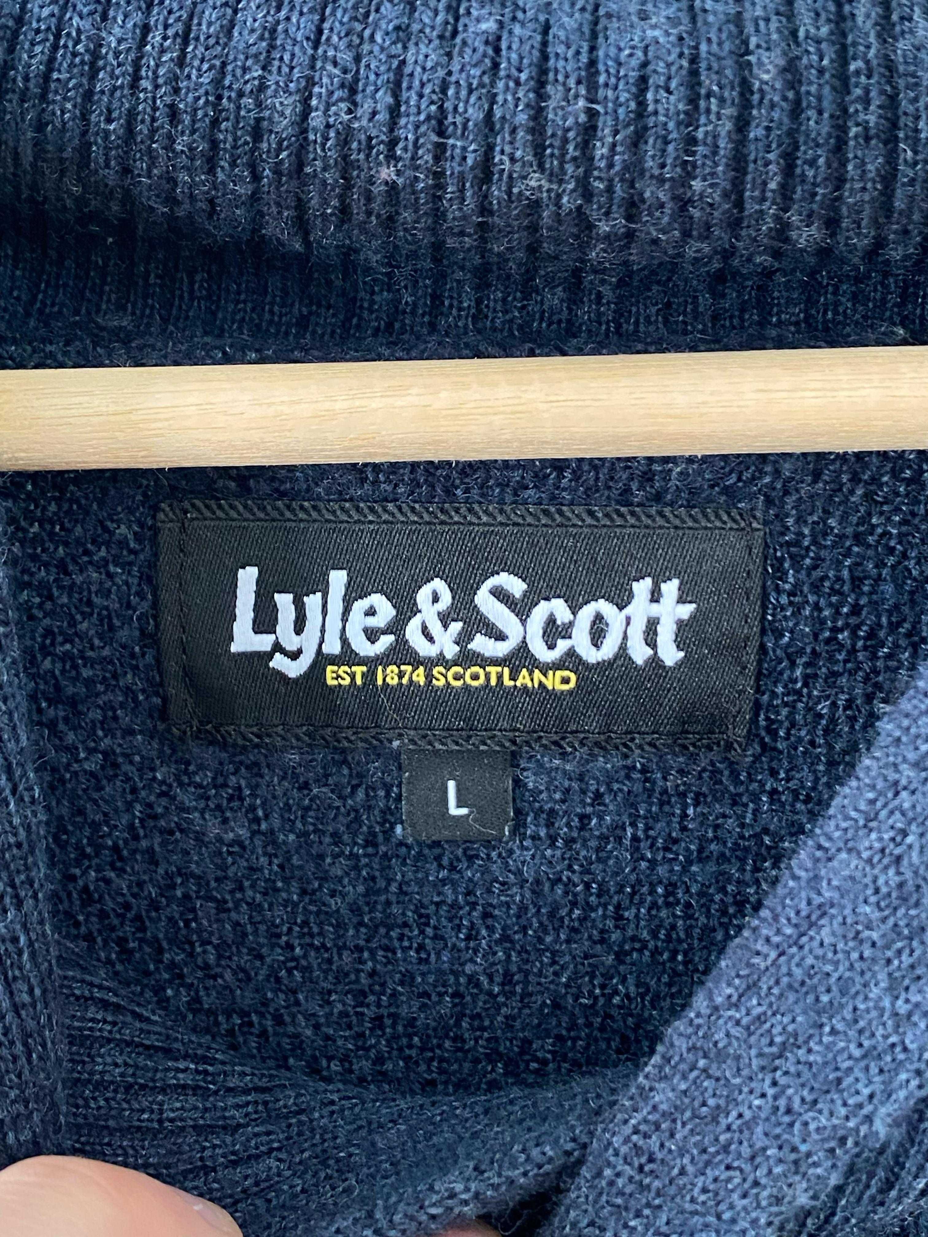 Sweater Lyle & Scott Azul Marinho - Tamanho L