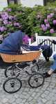 Wózek gondola i spacerówka 2 w 1 Babyactive Ballerina wiklinowy retro