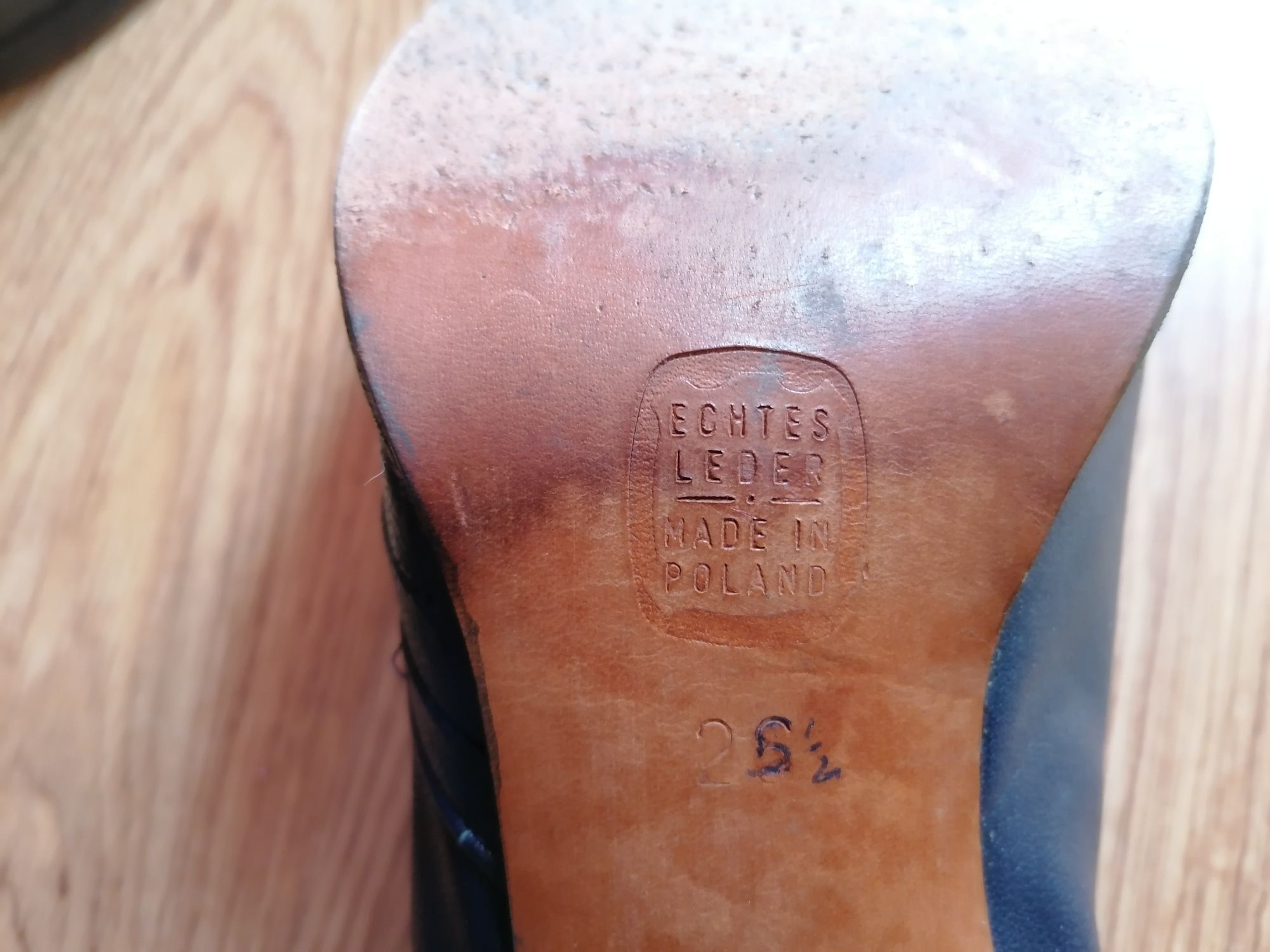 Domena Poznań buty skórzane polskie retro