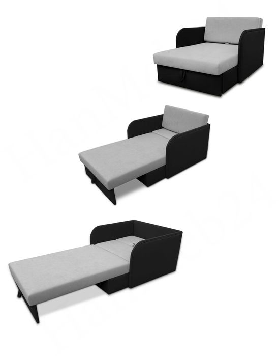 Łóżko dla dziecka rozkładane sofa 3 bok rośnie z dzieckiem KUBUŚ