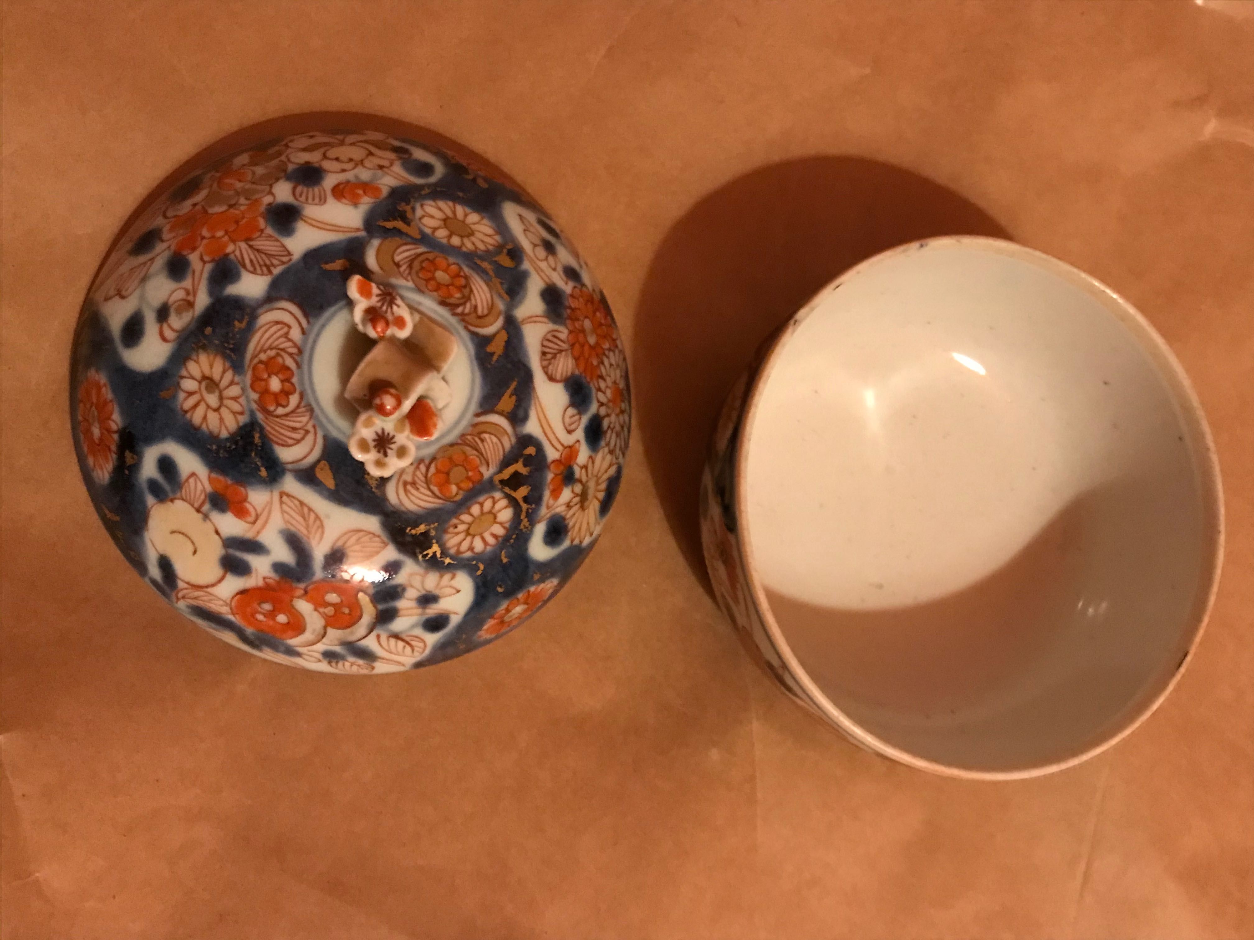 Caixa Antiga porcelana companhia das índias Imari