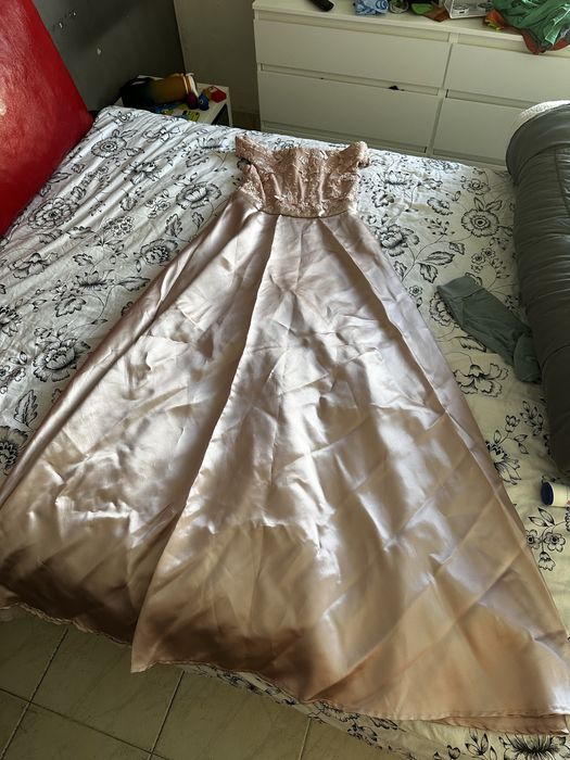 Vestido gala rosa M