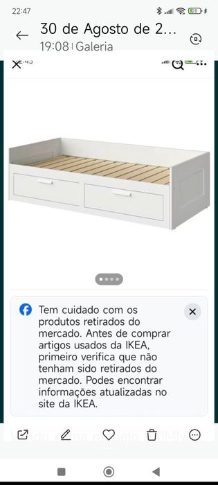 Cama dupla com 2 gavetos