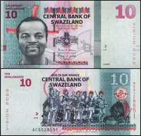 Свазиленд. 10 эмалангени. (купюры, банкноты)