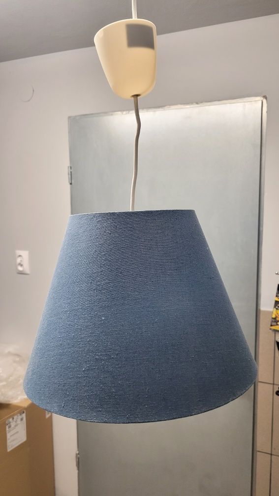 Lampa wisząca IKEA Sekond niebieska
