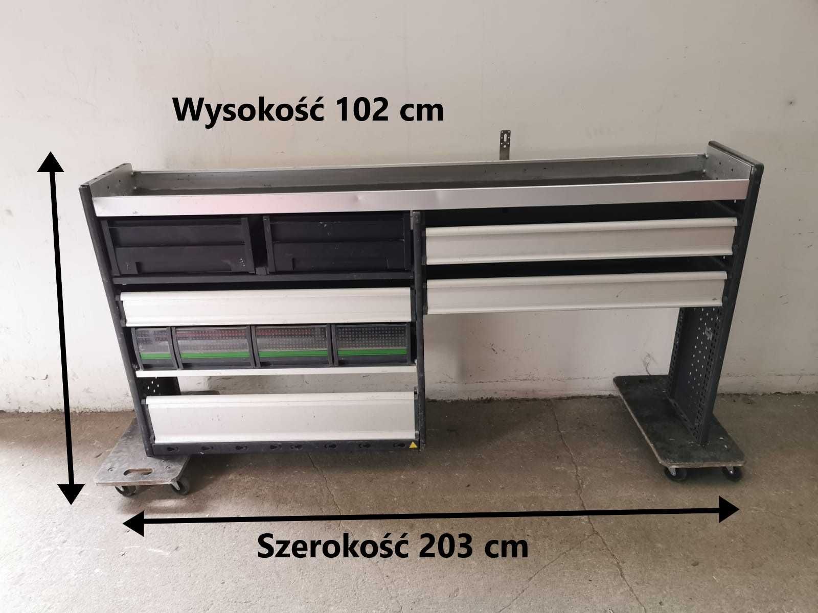 Regał samochodowy serwisowy zabudowa serwisowa warsztatato KUWETY BOTT