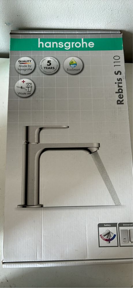 Bateria umywalkowa hansgrohe rebris s110