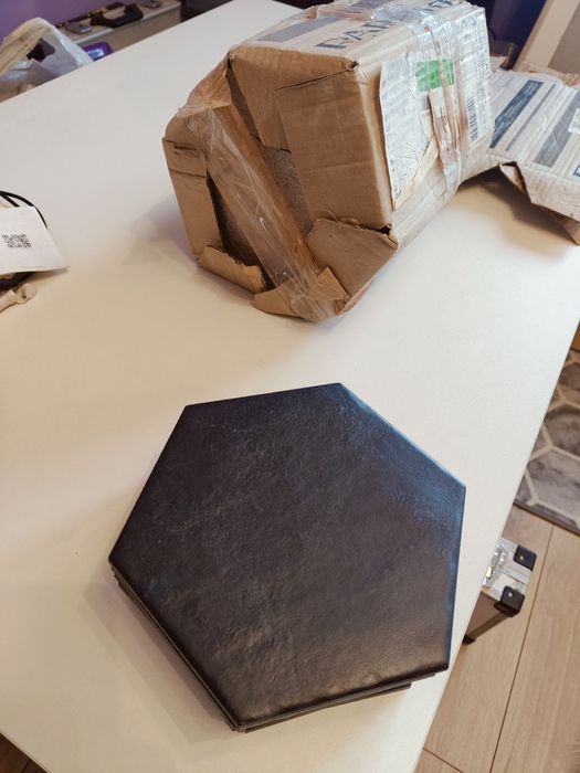 Płytkie na ścianę paradyż czarne 5 kontne