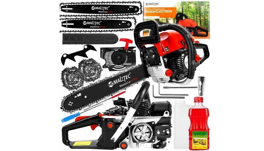 MOCNA PIŁA Łańcuchowa SPALINOWA Maltec 4200 W / 5,7 KM GRATISY NOWA!