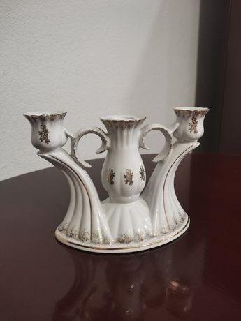 Porcelanowy świecznik