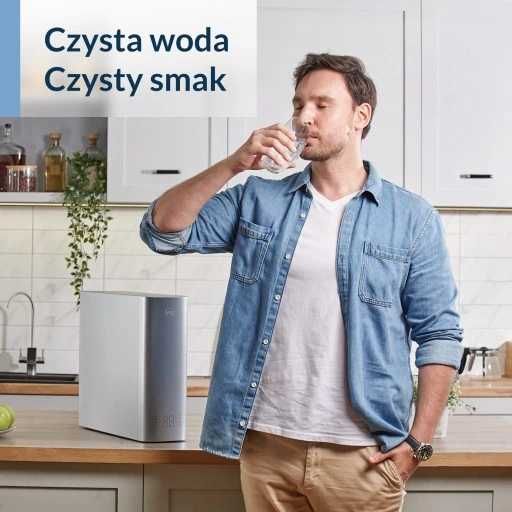 SYSTEM FILTRACJI WODY PITNEJ VIO 1200T z Led-kranem-Wydajność 3,1 l/m