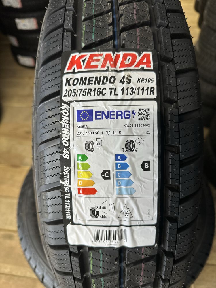 NOWE opony 205/75R16C Kenda Komendo 4S KR105 całoroczne bus WYSYŁKA