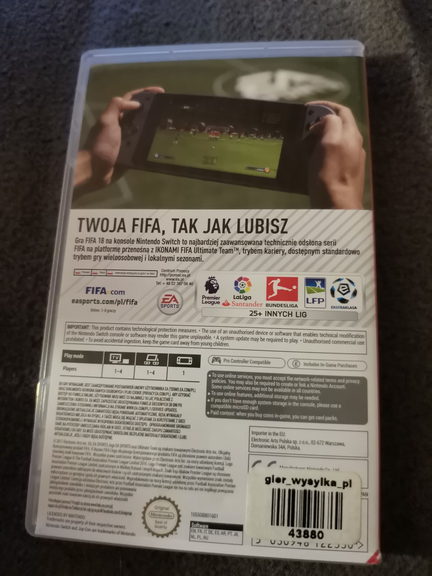 Fifa 18 2018 Nintendo Switch