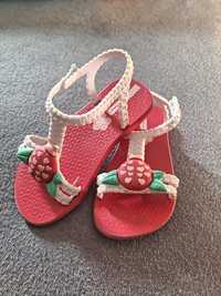 Sandały sandałki buty Ipanema czerwone do wody rozmiar 24