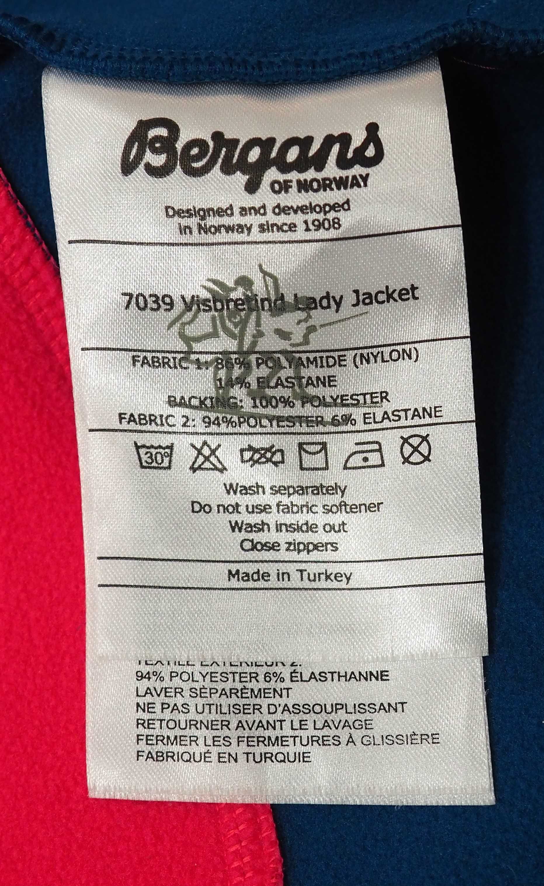 BERGANS_Visbretind_bluza/kurtka damska softshell_turystyka_w góry_M