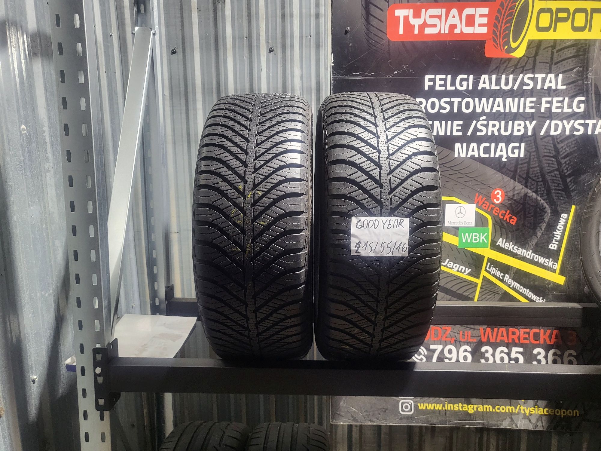 Opony Wielosezonowe 215/55/16 GOODYEAR VECTOR 4SEASONS