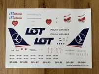Kalkomania do PLL LOT Boeing 787-8 1/144 9 malowań