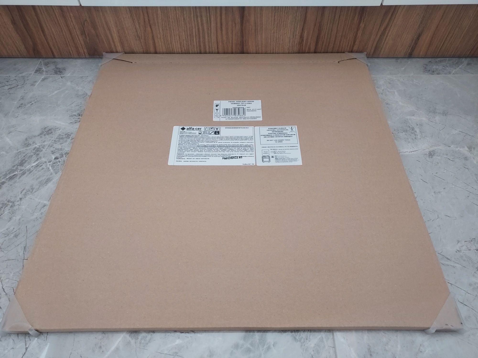 Panele szklane do kuchni hartowane 60x60 6mm
