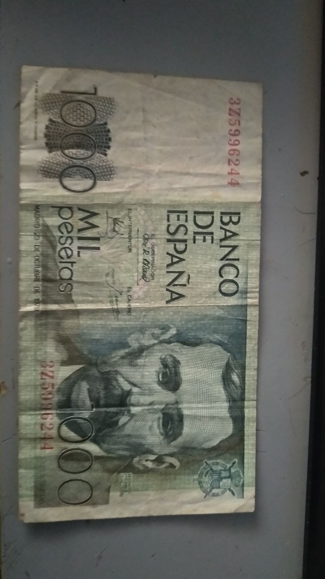 Nota 1000 pesetas 1979