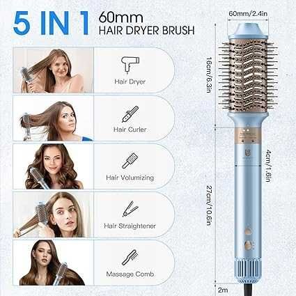 Lokówka falownica szczotka do włosów Stylizator do Włosów 3w1 1400 W