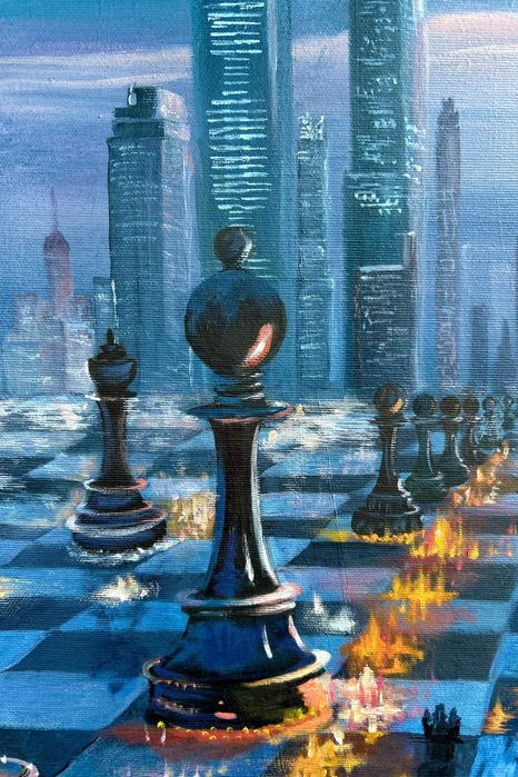 Картина на заказ Город Современная живопись Холст Масло 60*90