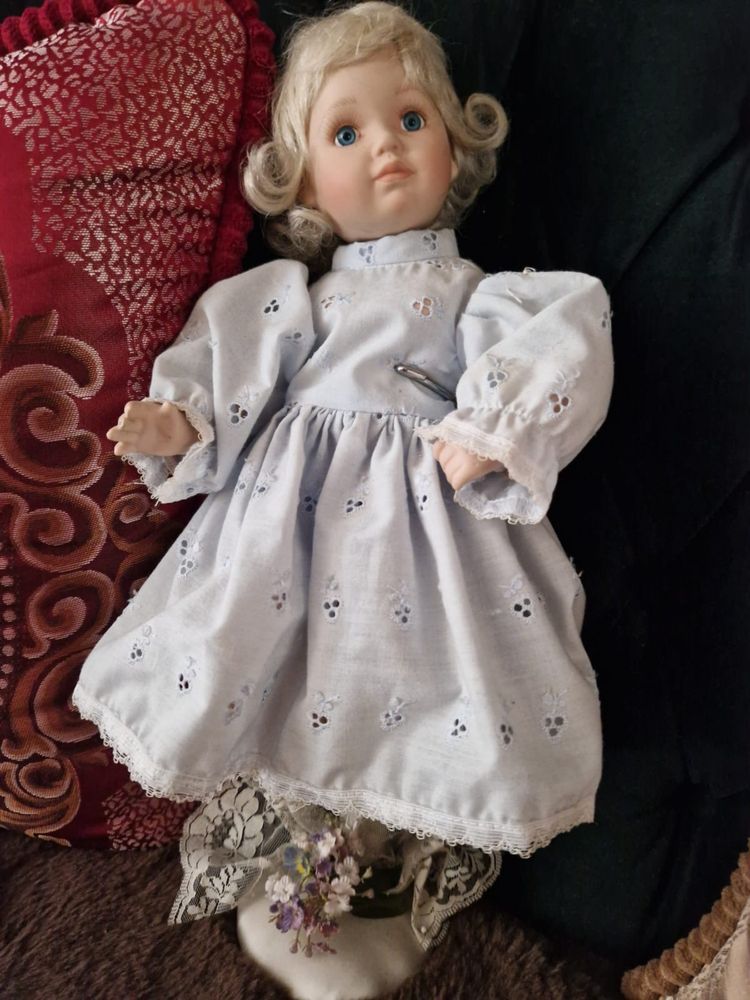 Lalka porcelanowa - wiosenny anioł. REZERWACA