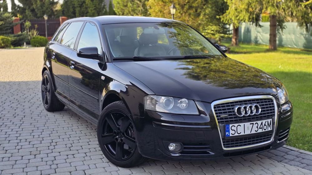 Audi A3 Sportback Piękne A3 Sportback Quattro 4x4 S-Line Alcantara Bixenon Alu17 Serwis