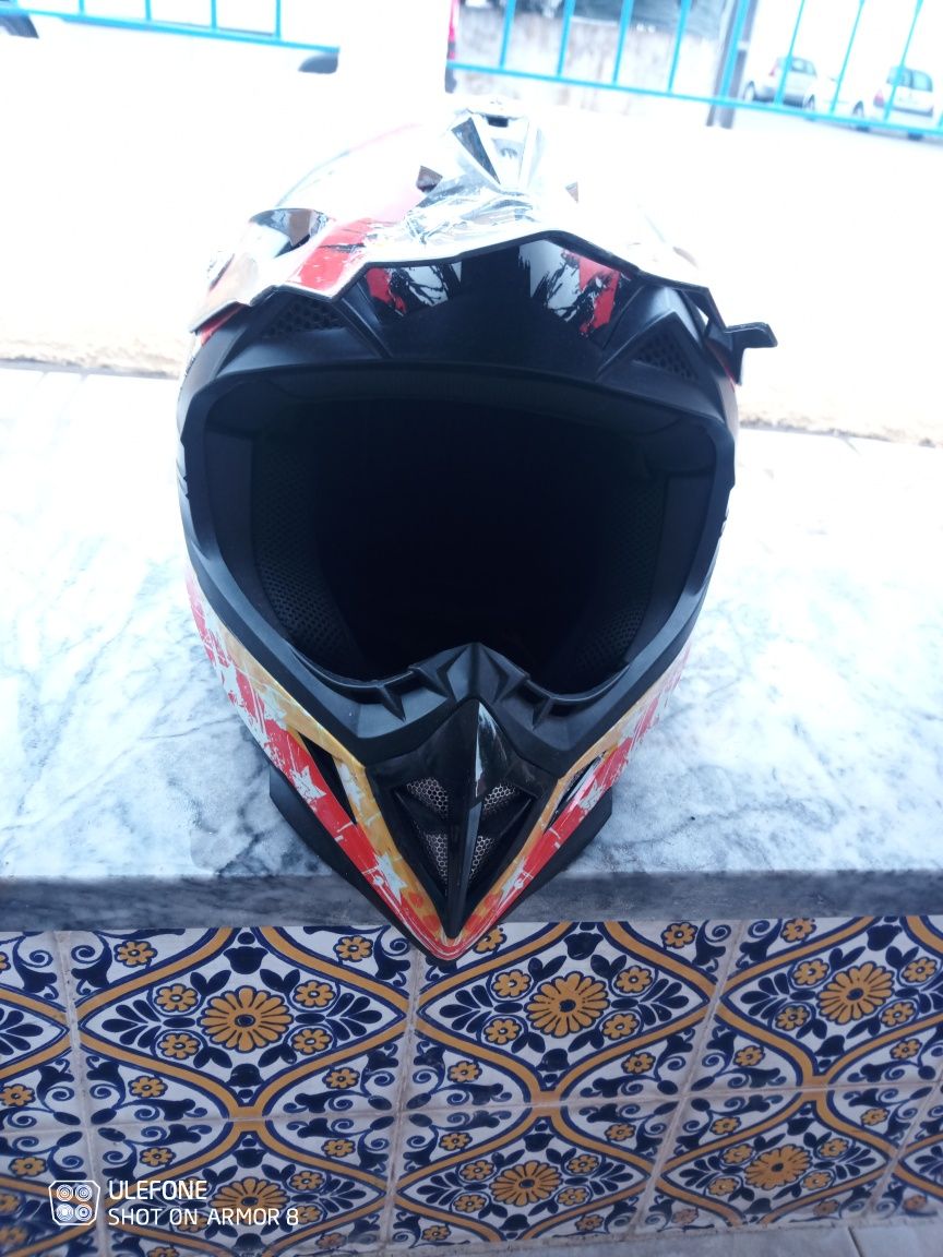 Capacete cross criança