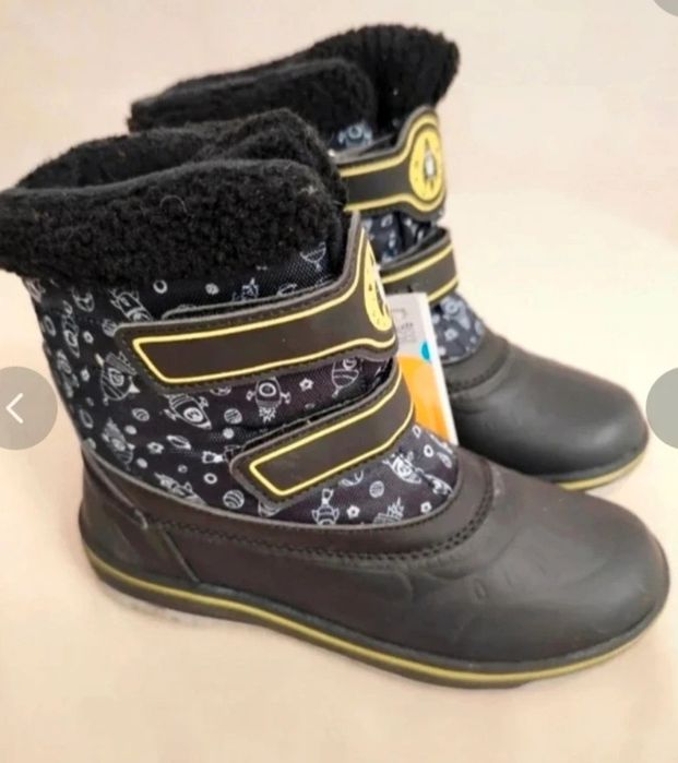 Zimowe ocieplane wodoodporne buty dla dzieci śniegowce 32