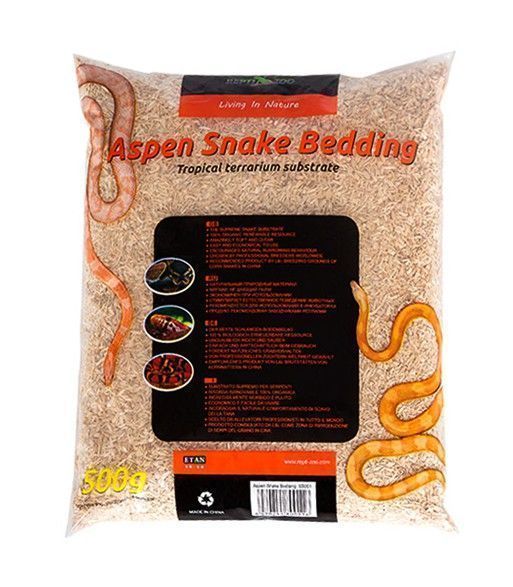 repti-zoo aspen snake bedding - podłoże włókna topoli 500g