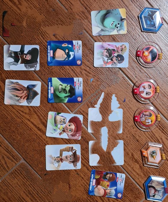 Figuras Disney Infinty + Cartas + Discos + Cristais