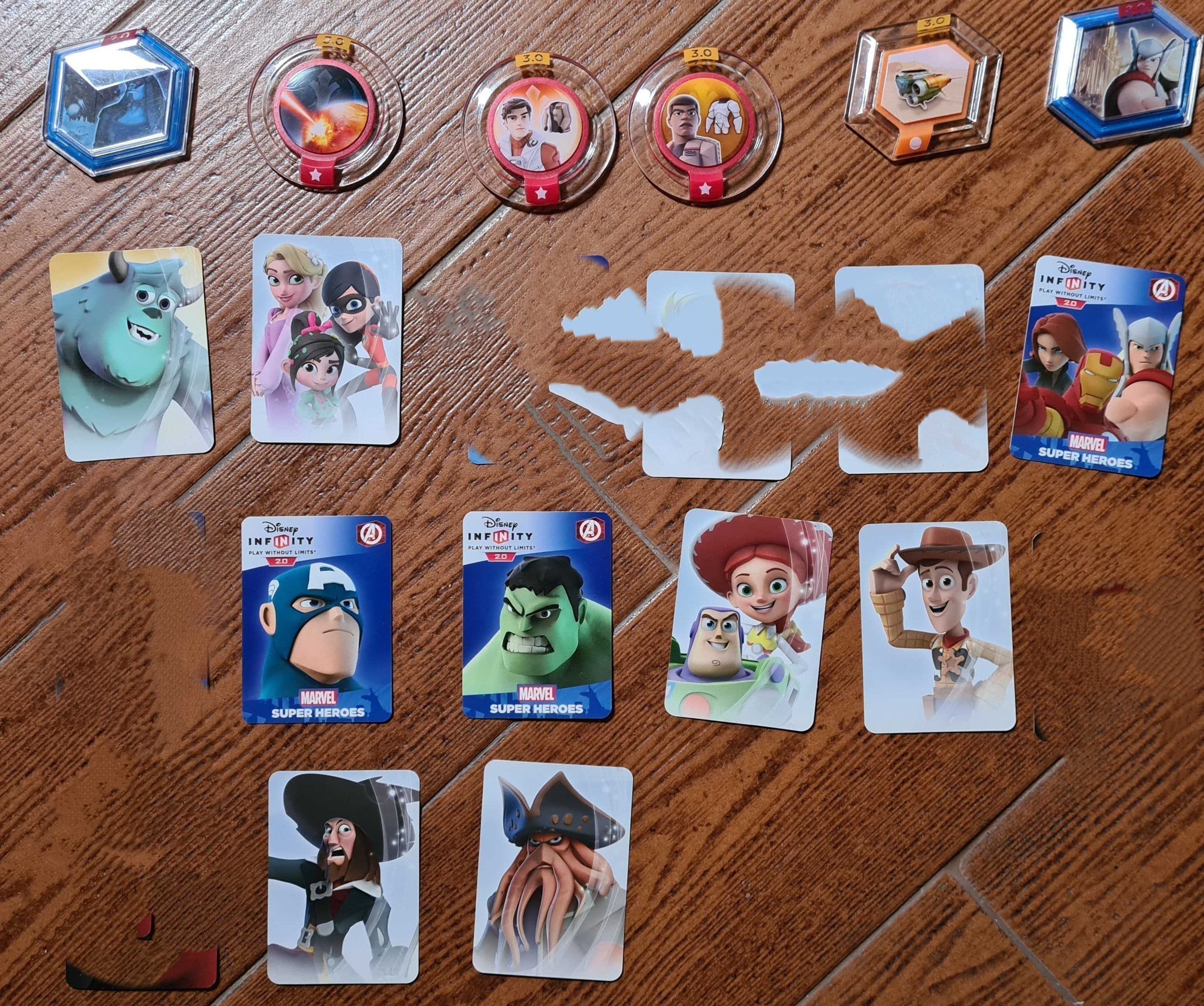 Figuras Disney Infinty + Cartas + Discos + Cristais