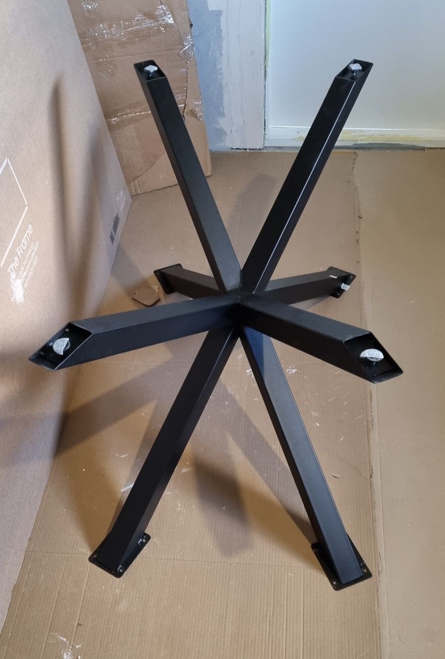 Nogi od stołu metalowe krzyżak