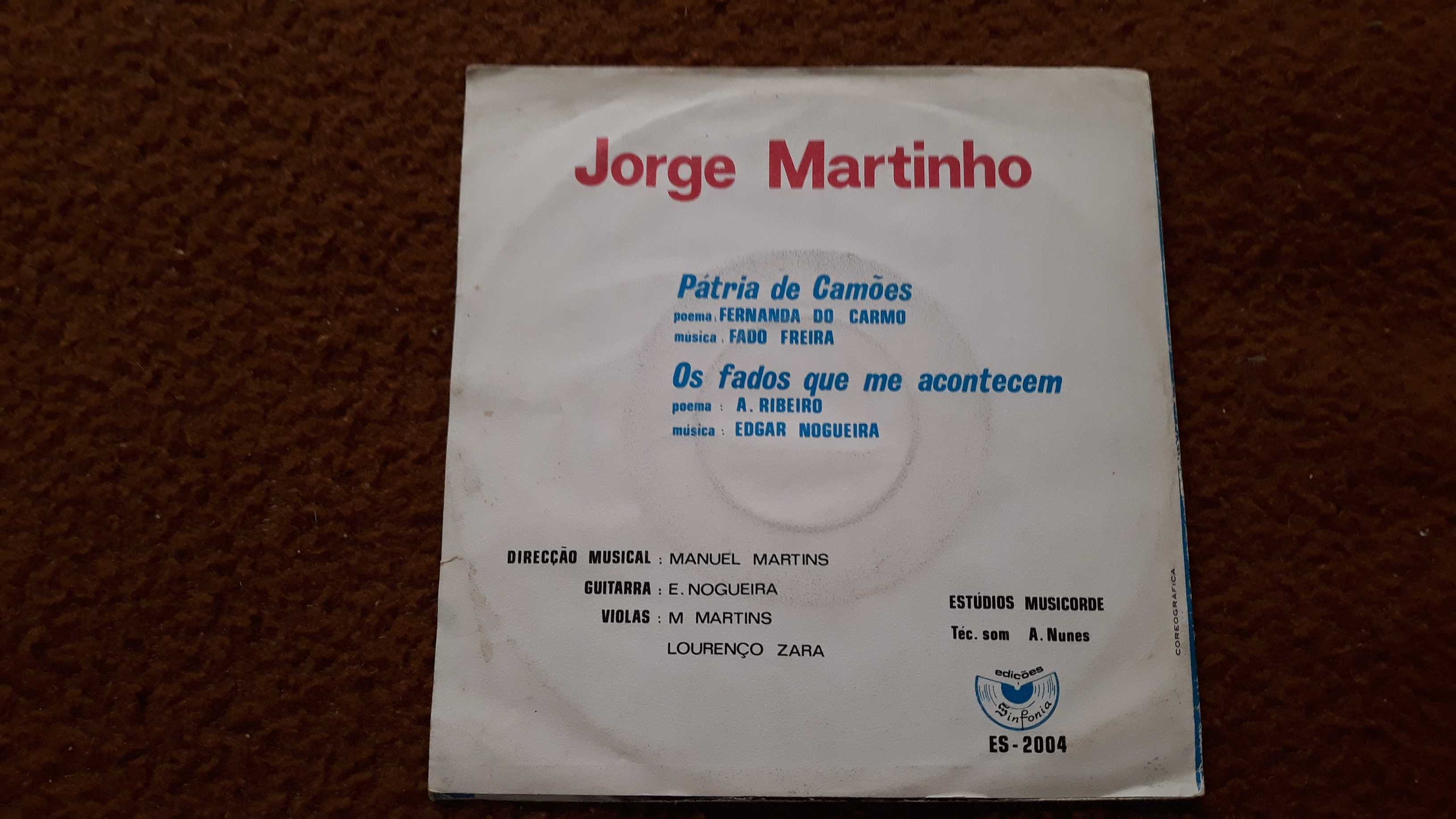 Jorge Martinho - Pátria de Camões - single vinil - portes incluídos