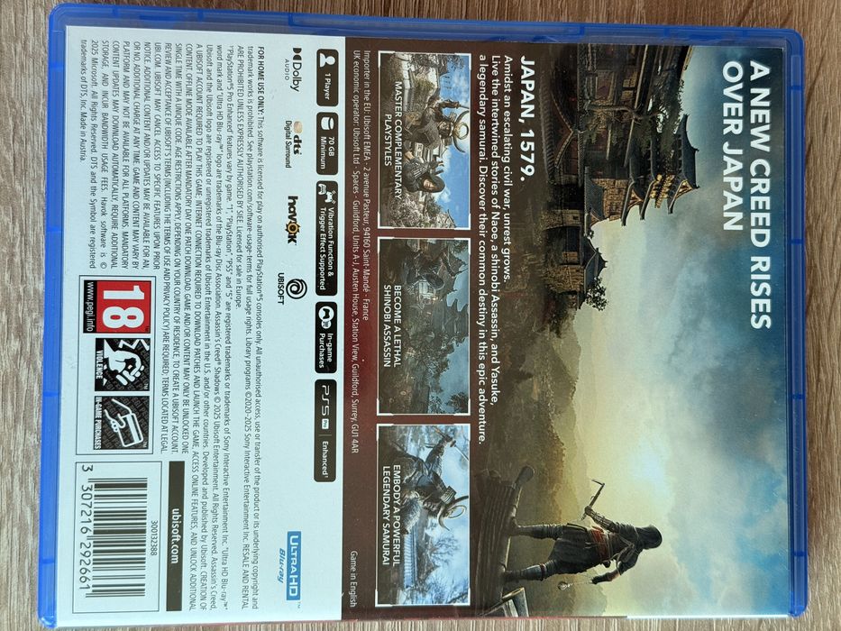 Assassins creed Shadows ps5 pl (napisy) ideał