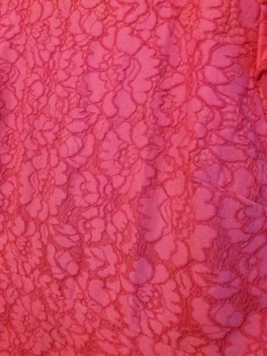 Sukienka krótka różowa koronkowa 42