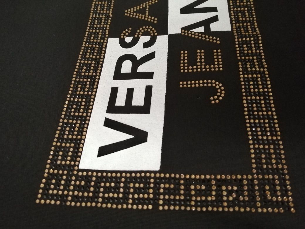 NOWA damska koszulka Versace t-shirt meduza bluzka czarna L 40 XL 42