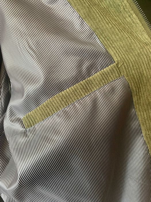 BLUSÃO de bombazine verde, XL, novo a estrear